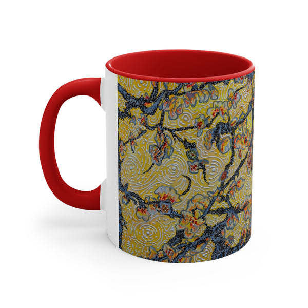 CHERRY BLOSSOMS IN BLOOM Abstract Coffee Cup