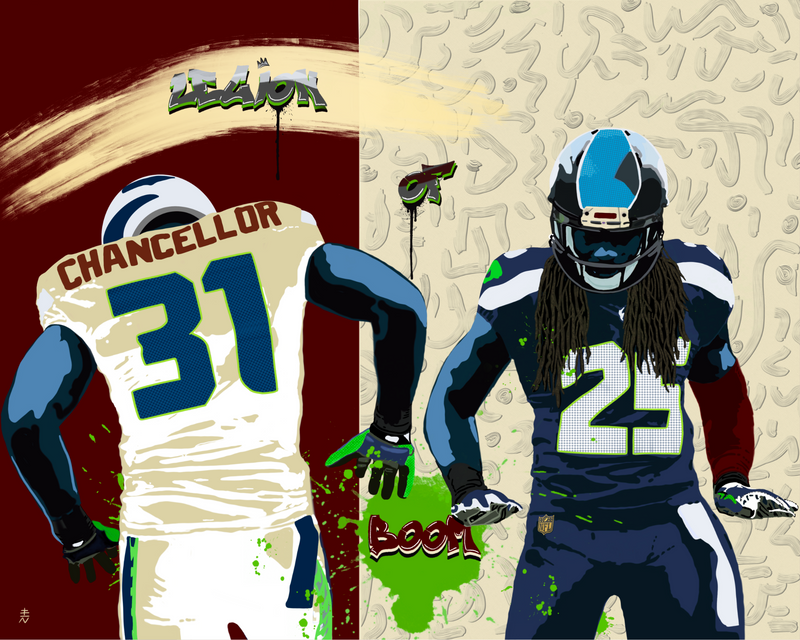 NFL Seahawk Artwork