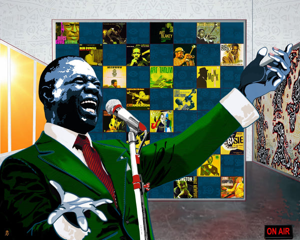 Louis Armstrong Jazz and Blues Painting