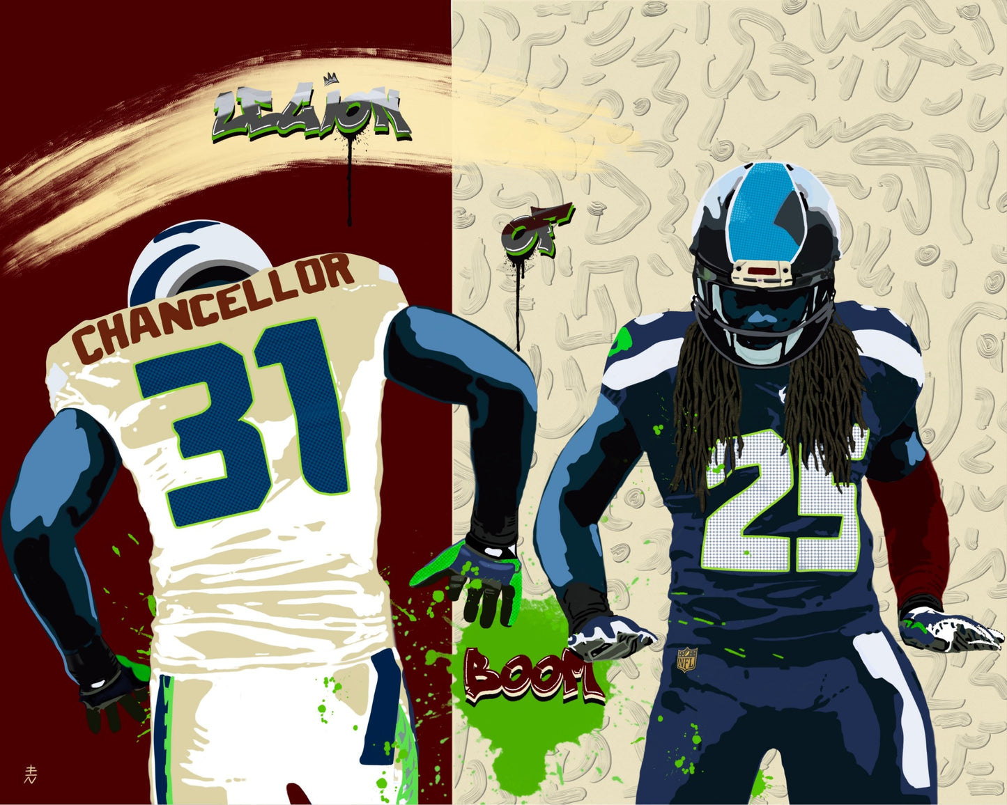 Legion of Boom luxury Art Acrylic Glass Painting