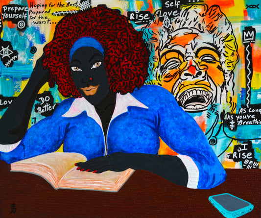 Thoughts of Maya Maya Angelou painting