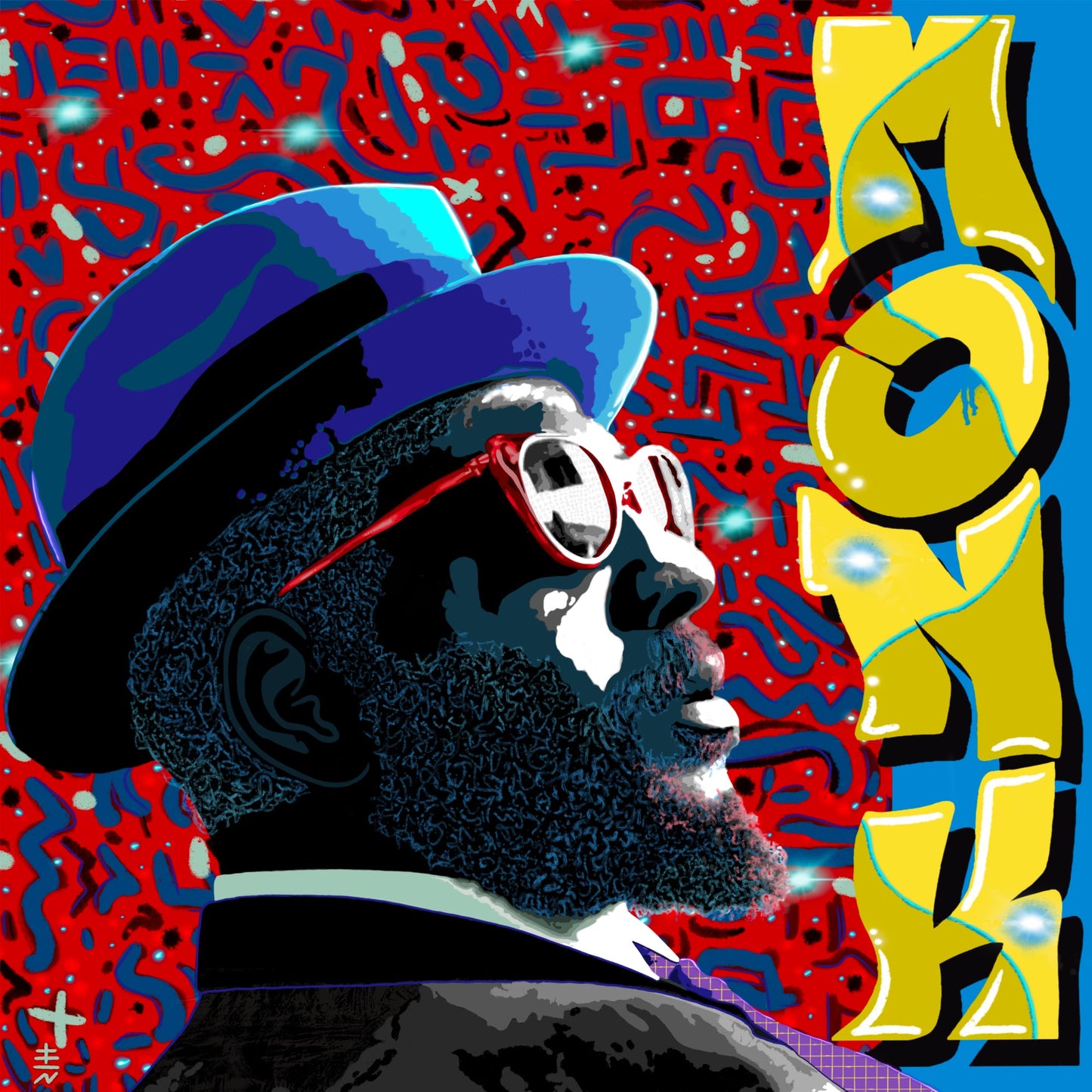 Monk Jazz Pop Art Painting