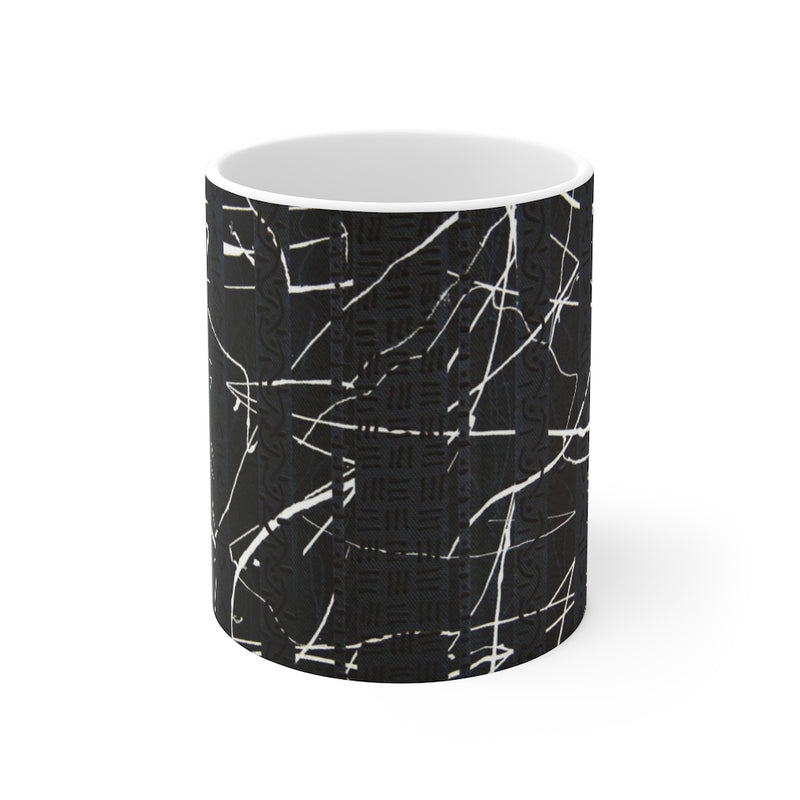 Black Abstract Art Mug