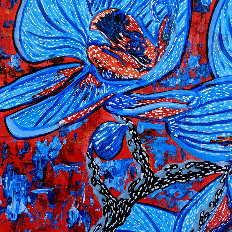 Vincent Keele Abstract Flower Painting