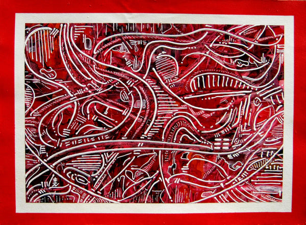 Red Abstract Artwork