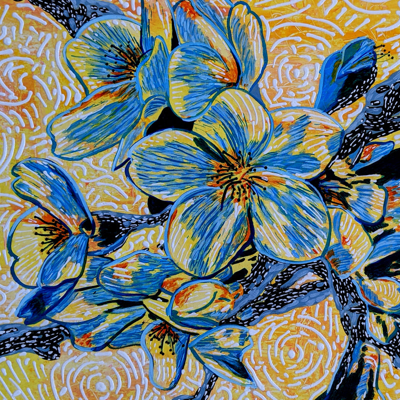SUNSHINE ORCHIDS FLOWERS  ARTWORK