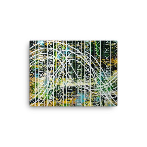 STRUCTURE AND CHAOS 1 CANVAS ART PRINT
