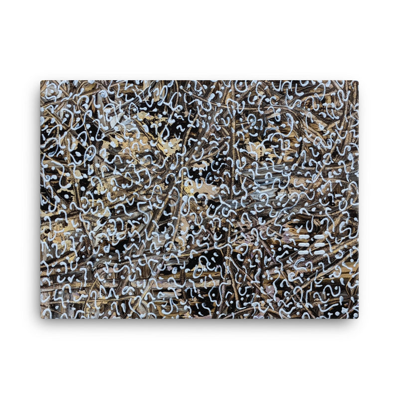 Bespoke Gold Abstract Canvas Print