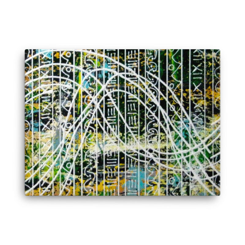 Structure and Chaos 1 Geometric Canvas Print