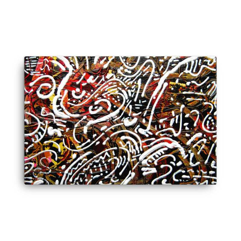 Rusty Brown Abstract Painting