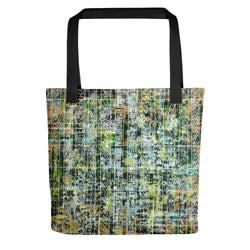 GREEN AND YELLOW TOTE BAG